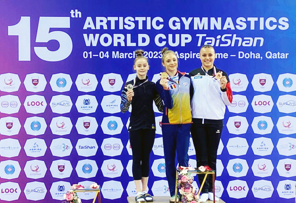 Sabrina Voinea, două medalii de aur la Cupa Mondială de gimnastică