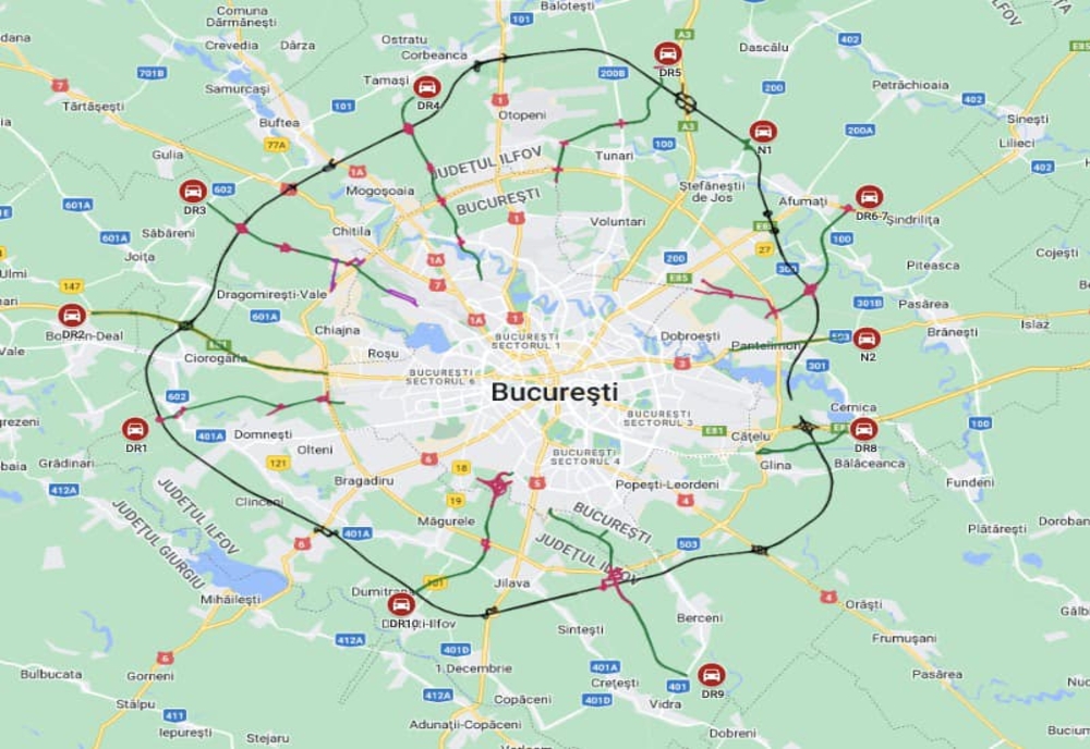 Începe proiectarea pentru primele două drumuri radiale din regiunea Bucureşti-Ilfov
