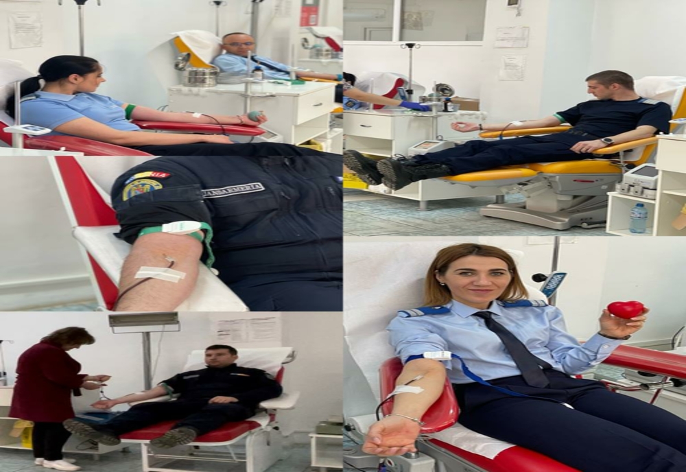 ”Donează sânge! Salvează o viață!” – Încă o misiune îndeplinită a jandarmilor buzoieni