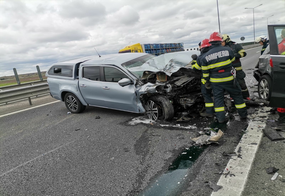 Accident cu două victime pe autostrada A1, la Arad