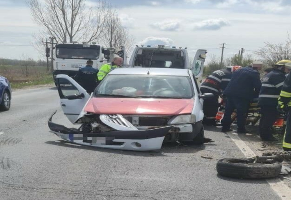 Dâmbovița. O persoană a fost rănită într-un accident rutier la Ionești! Victima, transportată la spital pentru îngrijiri medicale