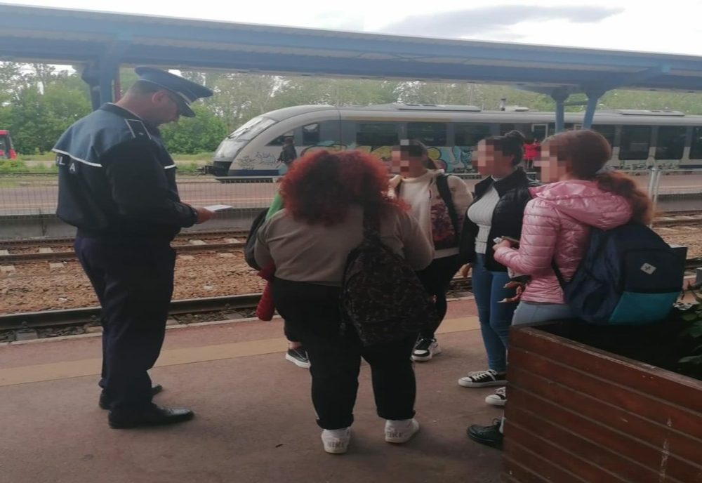 Polițiștii ialomițeni, acțiuni pe linia transportului feroviar