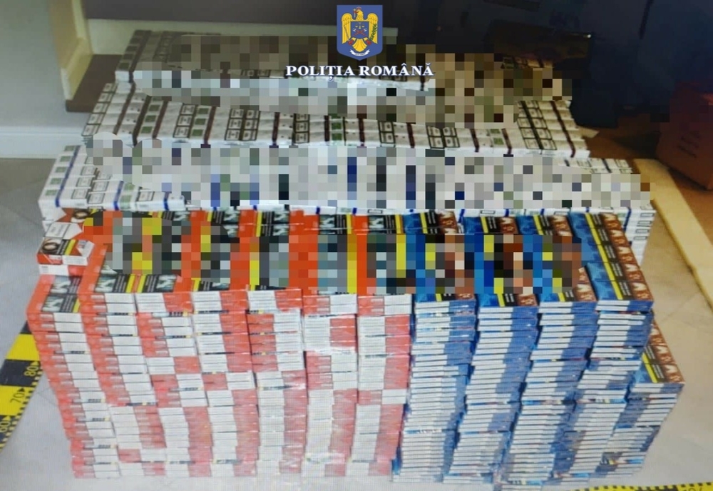 Bihorean reținut pentru contrabandă cu țigări! La percheziții, polițiștii au găsit câteva mii de pachete nemarcate