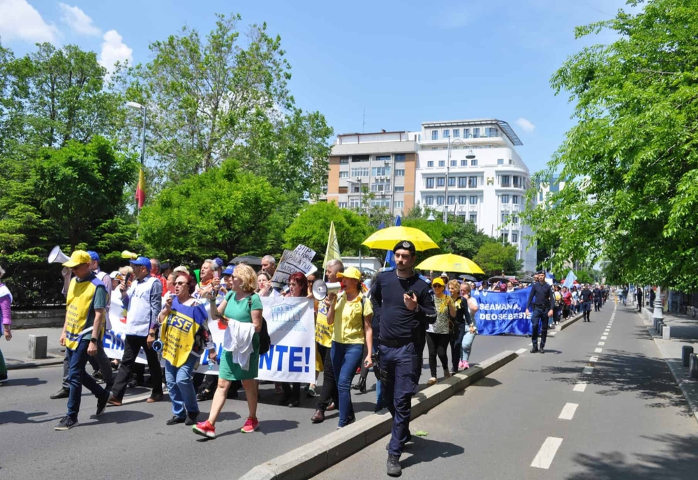 Proteste organizate la Bucureşti de sindicatele din Educație: Sunt așteptate 20.000 de persoane