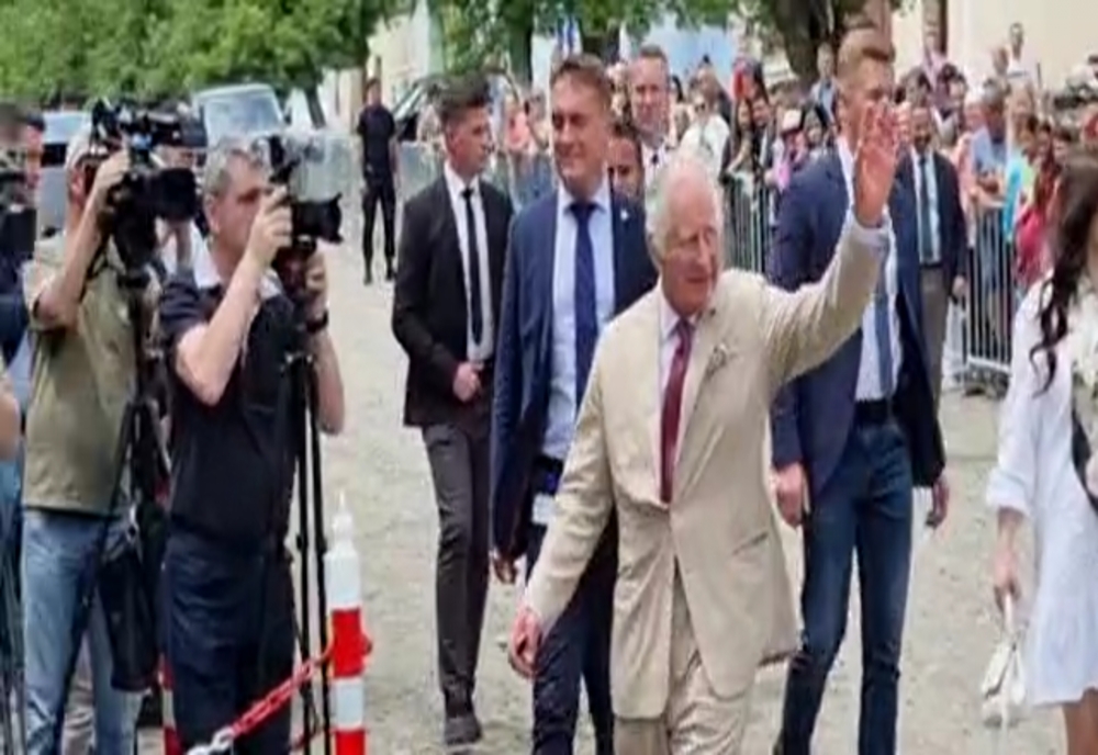 VIDEO Regele Charles a ajuns la Viscri!