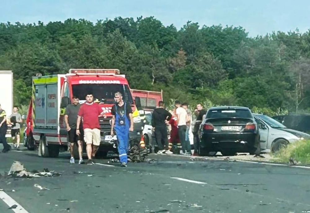 Craiova: Accident provocat de un şofer de TIR ucrainean, pe Centura de Nord