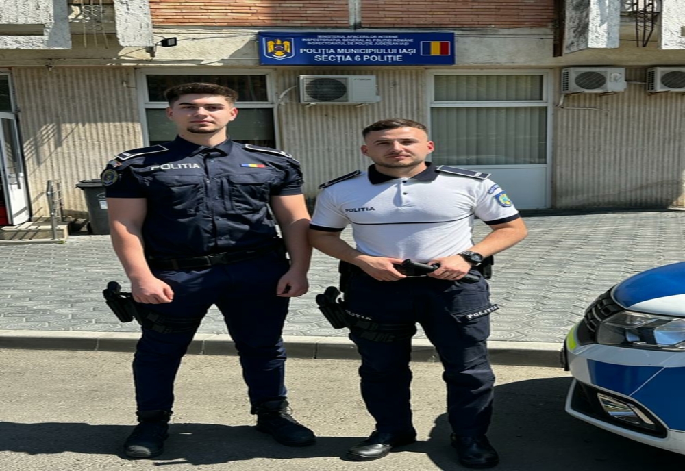 La un pas de tragedie! Doi tineri polițiști din Iași au salvat o femeie!