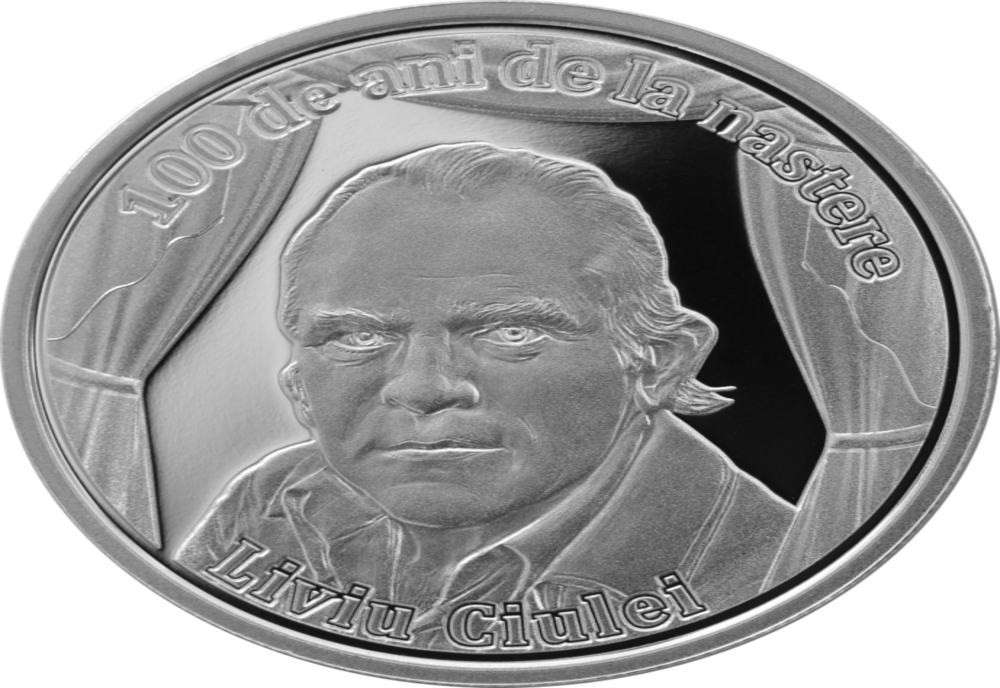 Luni, 10 iulie, se va lansa în circuitul numismatic o monedă din argint cu tema ”100 de ani de la nașterea lui Liviu Ciulei”