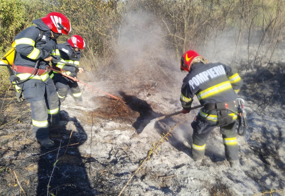 Incendii de vegetație uscată în județul Galați