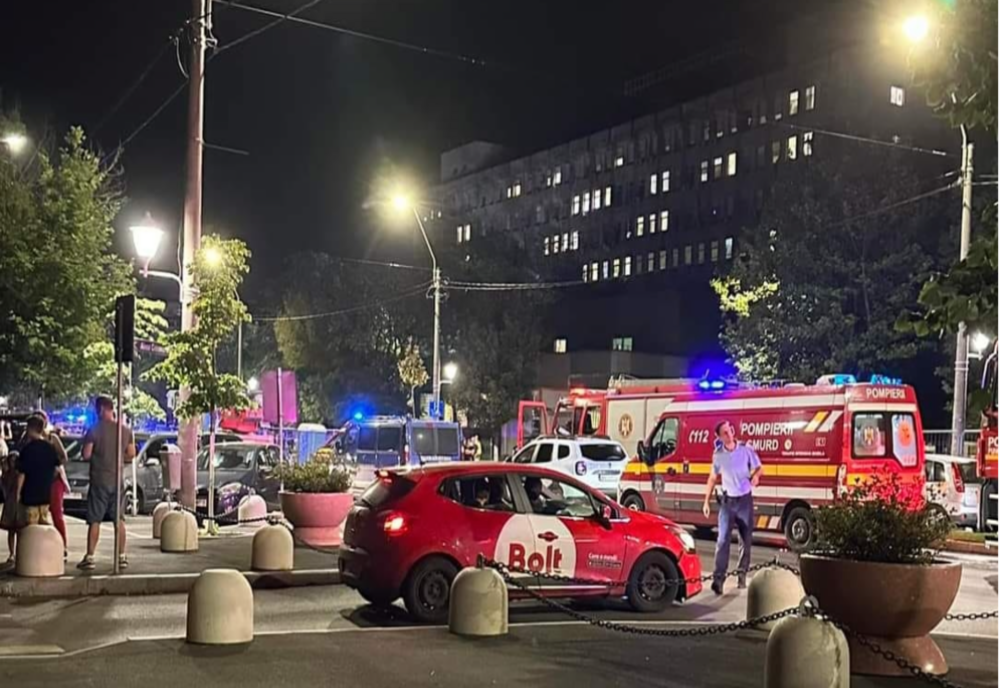 Explozie violentă, urmată de incendiu, lângă spitalul Marie Curie din Capitală. 110 copii, evacuați de urgență