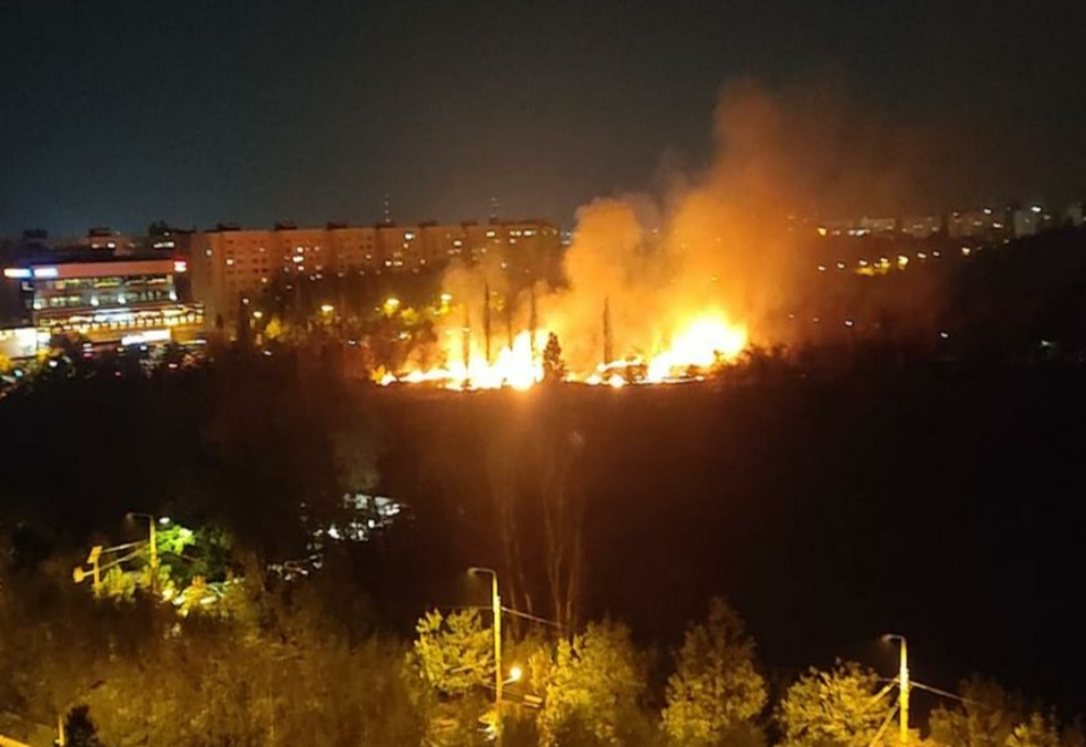 Incendiu în parcul IOR din Sectorul 3 al Capitalei