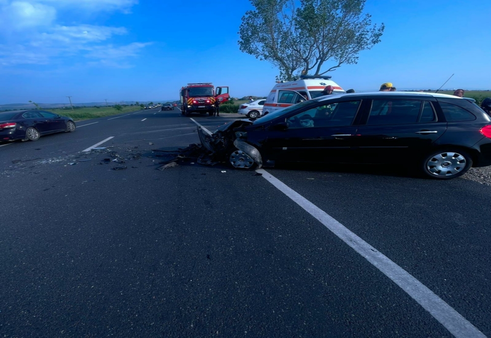 Accident pe DN2E85, la ieșire din municipiul Buzău, către Spătaru