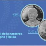 Monedă de argint cu tema 150 de ani de la naşterea lui Gheorghe Ţiţeica, lansată de BNR