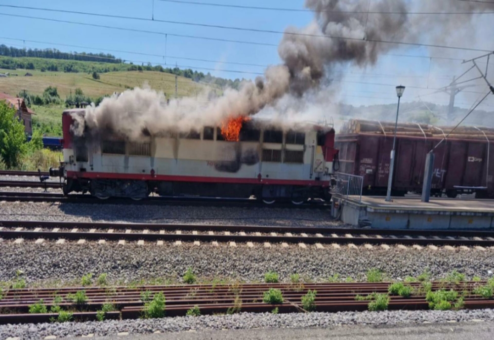 Incendiu la trenul Regio Arad – Oradea
