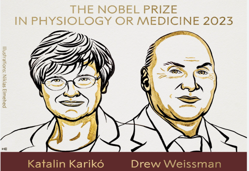 Premiul Nobel 2023 pentru Medicină, câștigat de pionierii vaccinului ARNmesager anti-COVID