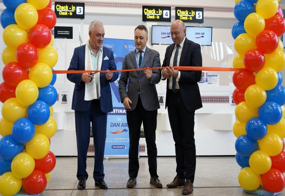 Compania ”Dan Air” a inaugurat baza operaţională de la Aeroportul Internaţional ”George Enescu” Bacău