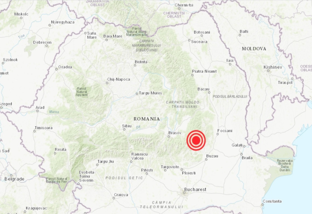 Cutremur cu magnitudine de 3,6 grade pe scara Richter, vineri dimineață, în România