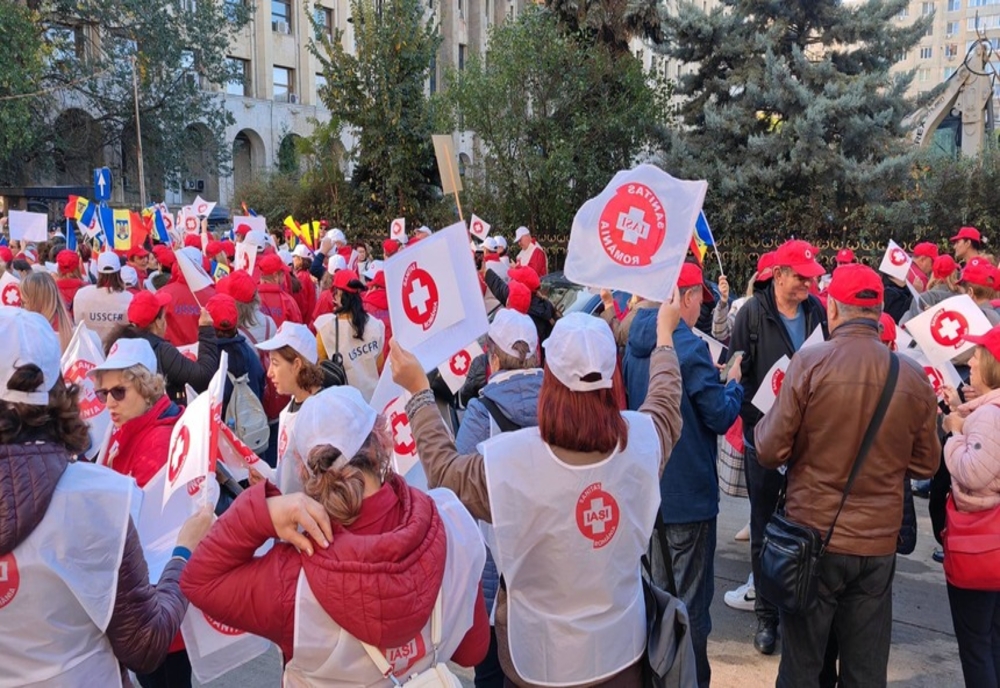 SANITAS, în stradă: „Protestăm până când ne majorează salariile cu 20%” – Negocieri eșuate la Guvern