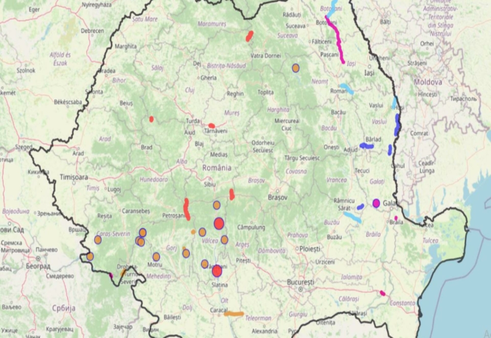 Harta CNAIR a drumurilor blocate de vremea rea – Actualizare în timp real
