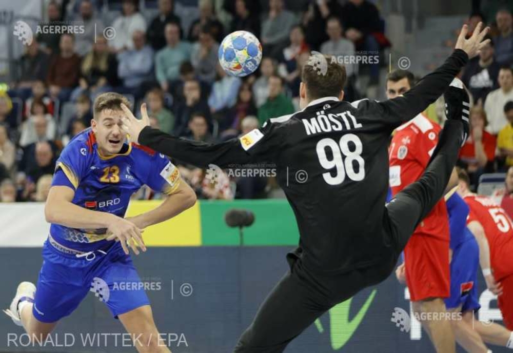 Handbal masculin: România, învinsă de Austria cu 31-24 la Campionatul European