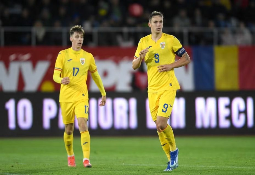 România U21 câștigă cu un gol marcat în minutul 89 în Armenia și urcă pe primul loc în preliminariile EURO 2025