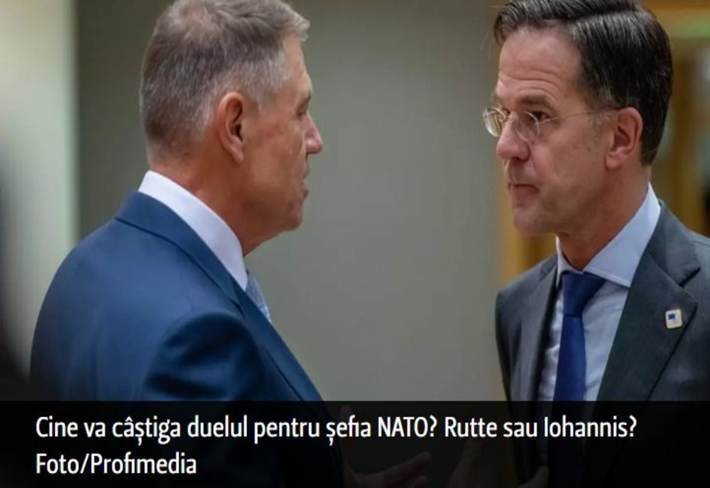 Cine va câștiga duelul pentru șefia NATO? Mark Rutte sau Klaus Iohannis? Americanii au deja răspunsul