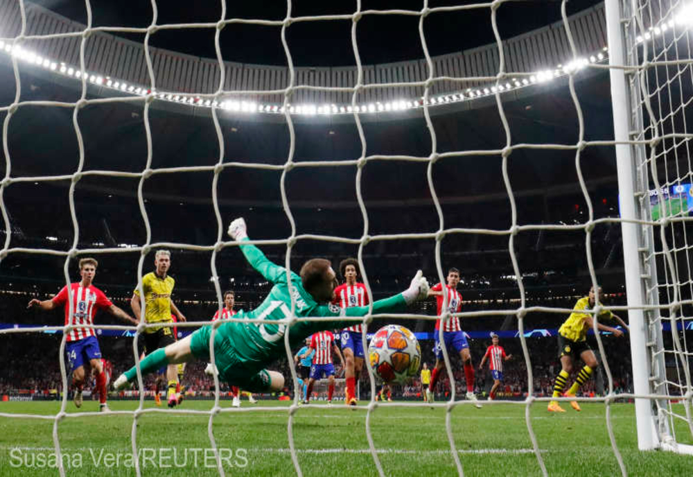 Victorie la limită pentru Atletico Madrid cu Borussia Dortmund (2-1), în sferturile Ligii Campionilor