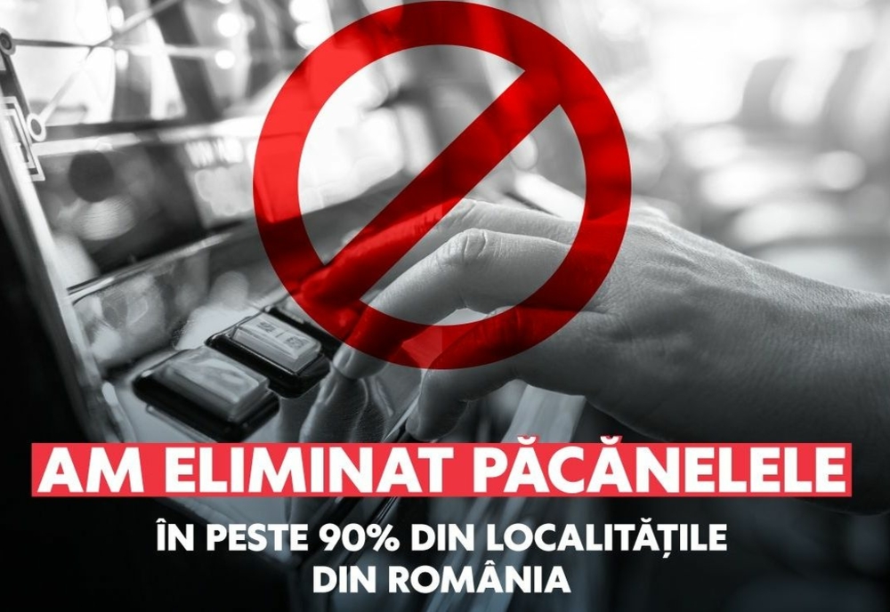 „Am ELIMINAT păcănelele în peste 90% din localitățile din România”