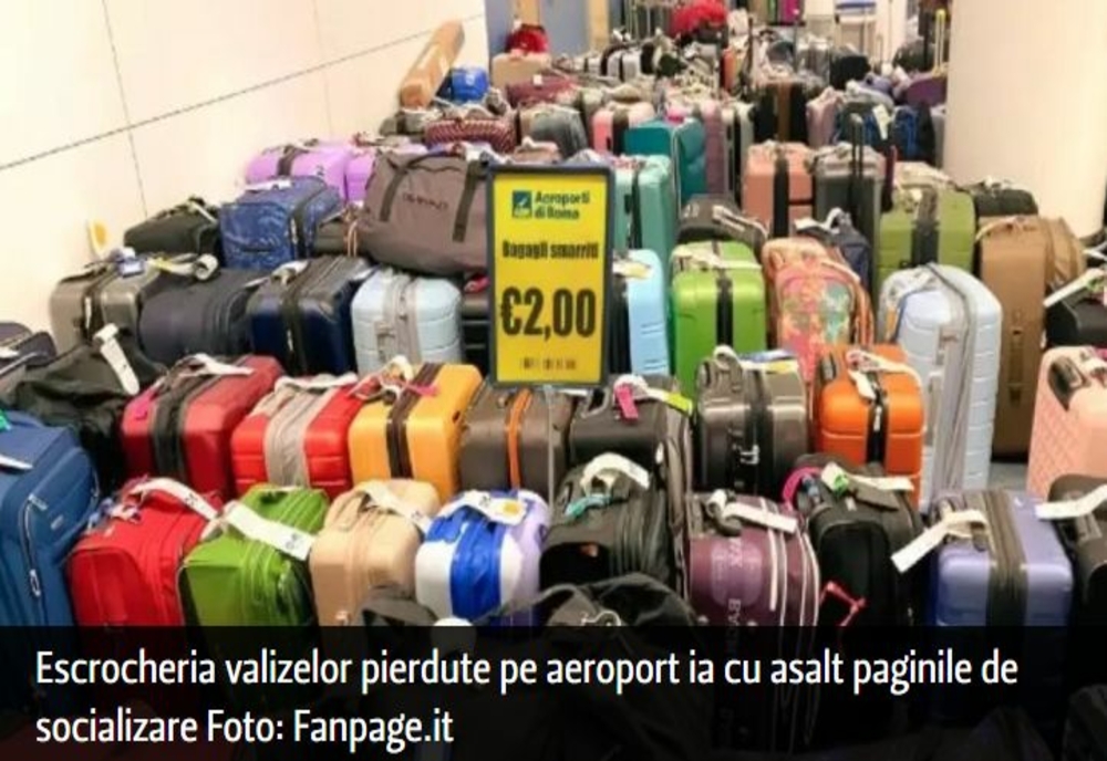 Escrocheria valizelor pierdute pe aeroport ia cu asalt paginile de socializare