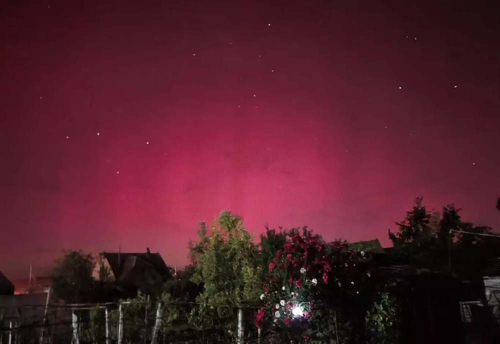 Aurora boreală s-a văzut din nou pe cerul României